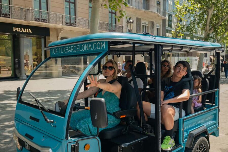 1,5-Hour Barcelona City & Beach Private Tuk-Tuk Tour - Ciutadella Park and Arc de Triomf: a calm finish with a classic photo