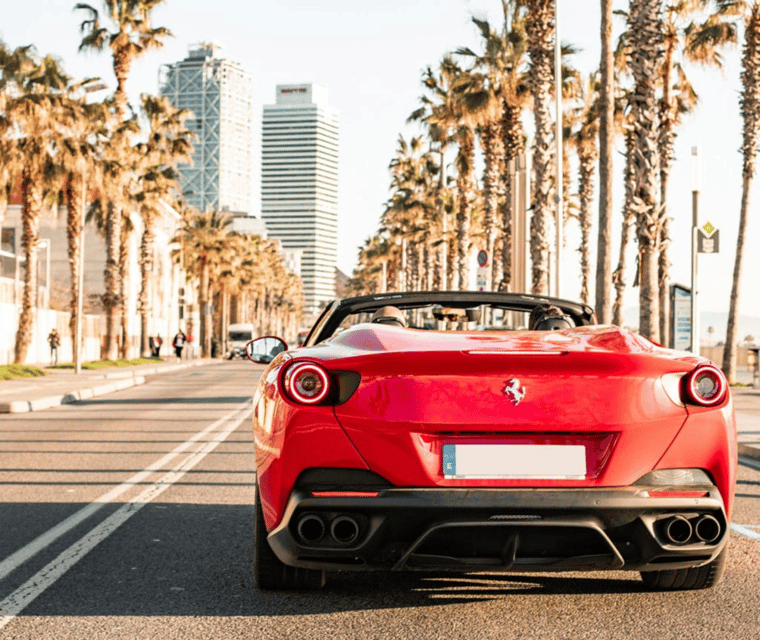 20-minute Barceloneta Beach Supercar City Tour - Choosing your car: Ferrari vs Lamborghini vs Porsche energy