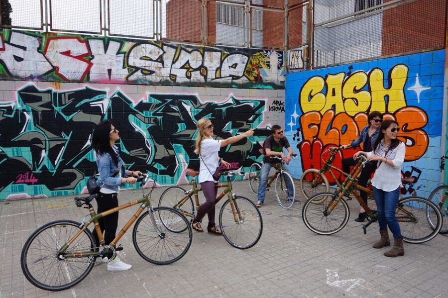 Barcelona: 3.5-Hour Street Art Tour by Bamboo Bike - From Parallel to Poble Nou: how the ride actually flows
