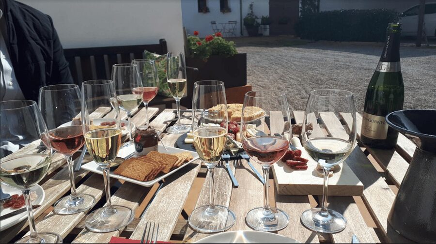 Barcelona: 3 Penedes Wineries with Hotel Pick-up and Lunch - Giró del Gorner lunch and wine pairing with Catalan staples
