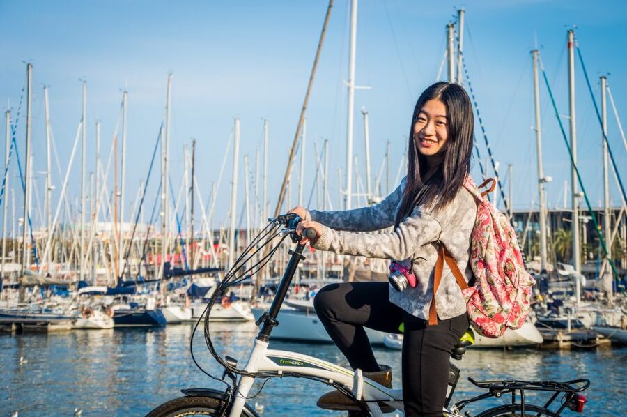 Barcelona: 4-Hour E-Bike Photography Tour - Arc de Triomf and Agbar Tower for modern Barcelona contrast