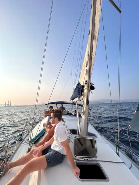 Barcelona Badalona : Sailboat Tour, Snacks, Drinks, Swimming - SUP and deck time: choose your energy level