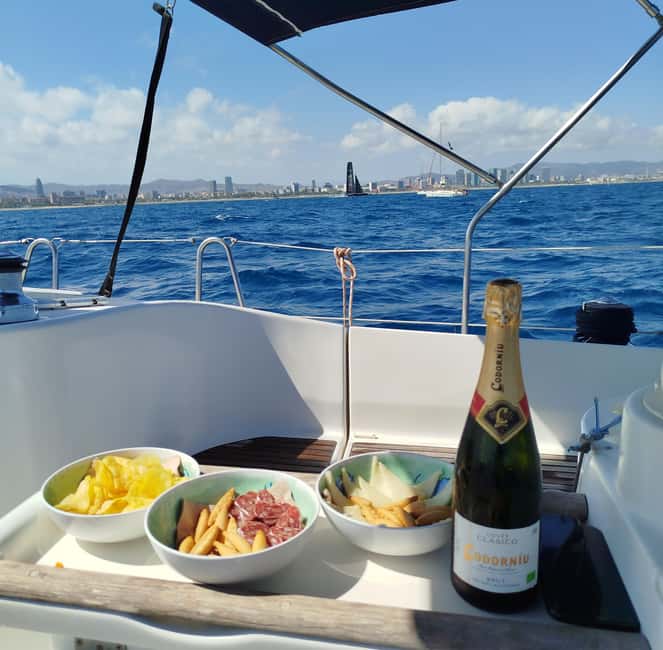 Barcelona Badalona : Sailboat Tour, Snacks, Drinks, Swimming - Meeting in Badalona: pontoon Door I and TELA MARINERA