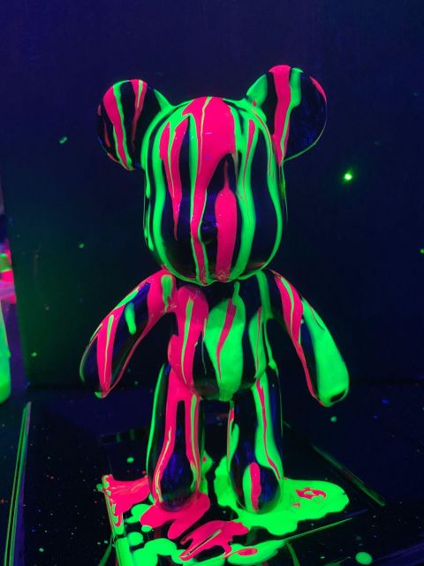 Barcelona: Bear-brick Fluorescent Painting | Wine and Art - Price and Value: Is $47 Fair for What You Get?