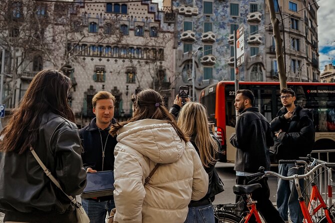 Barcelona: Bike or eBike Tour, Top Sights & Local Insights - One Main Square Moment, Then Gaudí’s Street-Scenes