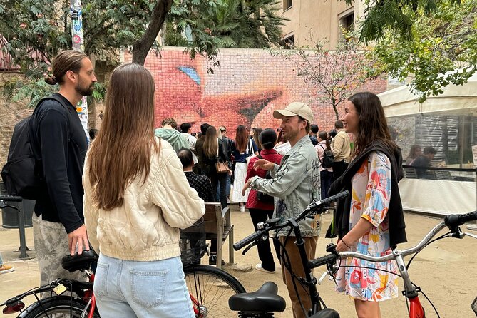Barcelona: Bike or eBike Tour, Top Sights & Local Insights - Meeting at Carrer de Cervantes, bike setup, and safety flow