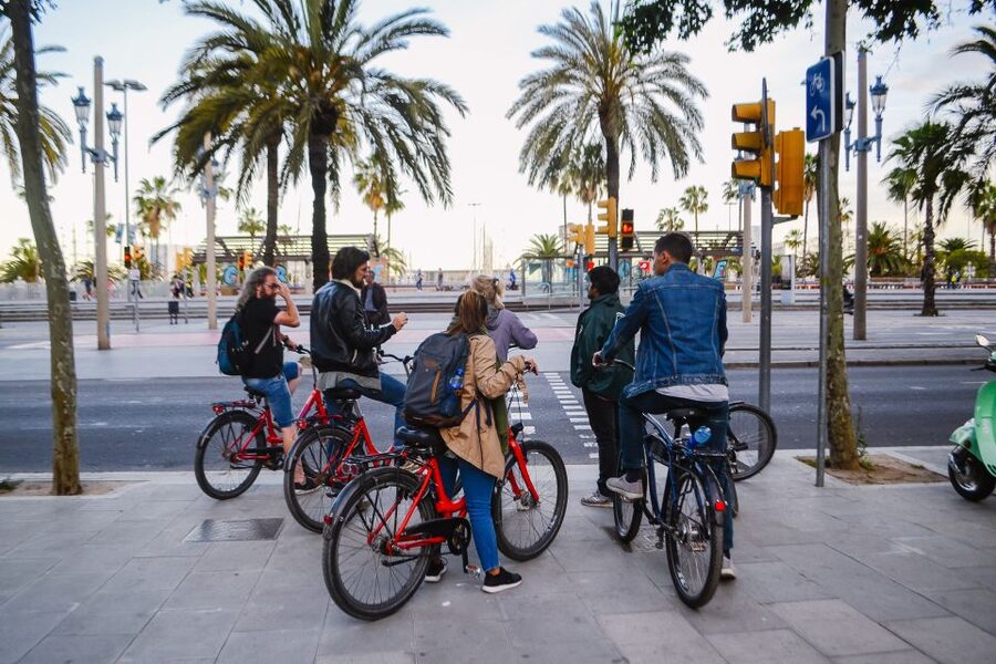 Barcelona Bike Tour by Night with Cava - Raval, Eixample, and Sant Antoni: why this route feels efficient at night