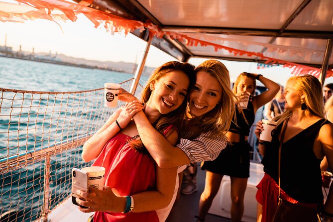 Barcelona Boat Party Cruise with Drinks & Live DJ - Drinks Setup: Soft Drinks Included, Beer or Sangria with Coupons