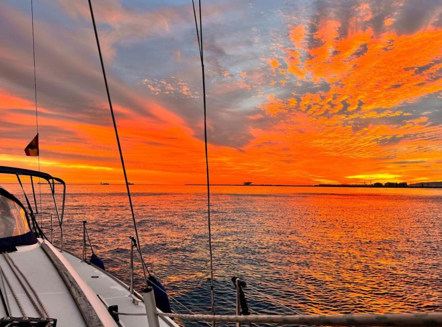 Barcelona: Boat trip with cava in amazing sailboat - Possible swim at Badalona beach, only when conditions allow