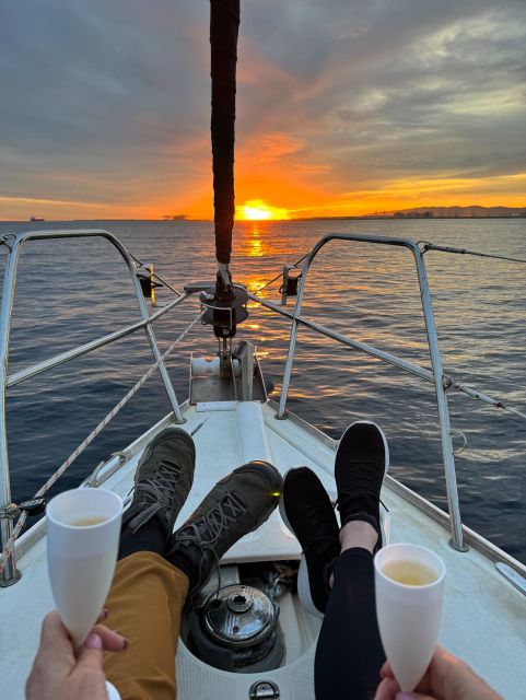 Barcelona: Boat trip with cava in amazing sailboat - Barcelona’s skyline from the water: from Barceloneta to the Olympic coastline