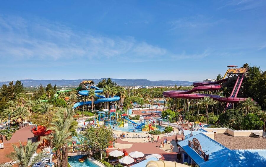 Barcelona: Caribe Aquatic Park Full-Day Ticket with Transfer - King Khajuna and the adrenaline side of Caribe’s 16 slides
