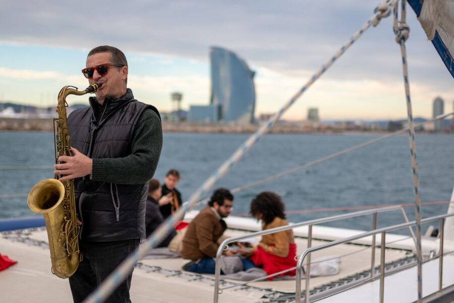 Barcelona: Catamaran Cruise with optional Live Jazz Music - Barcelona from the water: the architecture you notice later