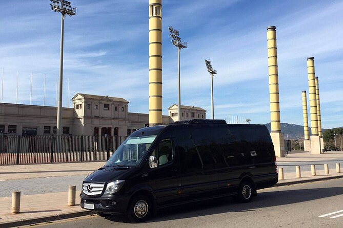 Barcelona City Private Tour 4 hours (DE 2 to 16 passengers) - Montjuic Olympic area: icon spotting at driving speed