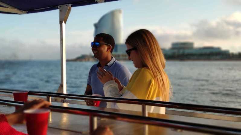 Barcelona: City Views Catamaran Cruise with Music - Meet the captain and get set up on the deck