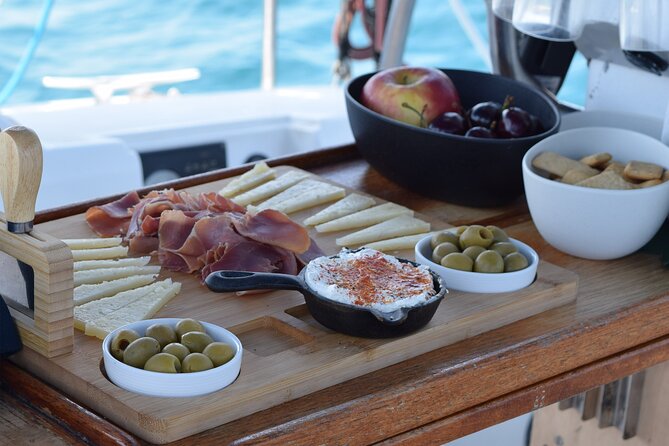 Barcelona Coastal Sailing (Open Bar, Catalan Snack & Swim Stop) - What happens on the first hour: Mediterranean Sea cruising and chill time