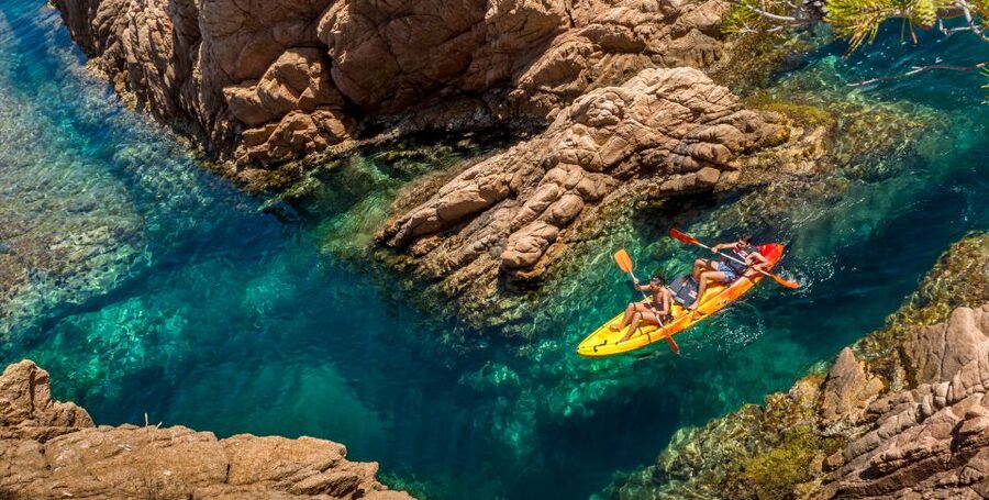 Barcelona: Costa Brava Kayak, Snorkel & Cliff Jump & Lunch - Cliff Jumping Options: Safe, Not Too High, With Coach Support