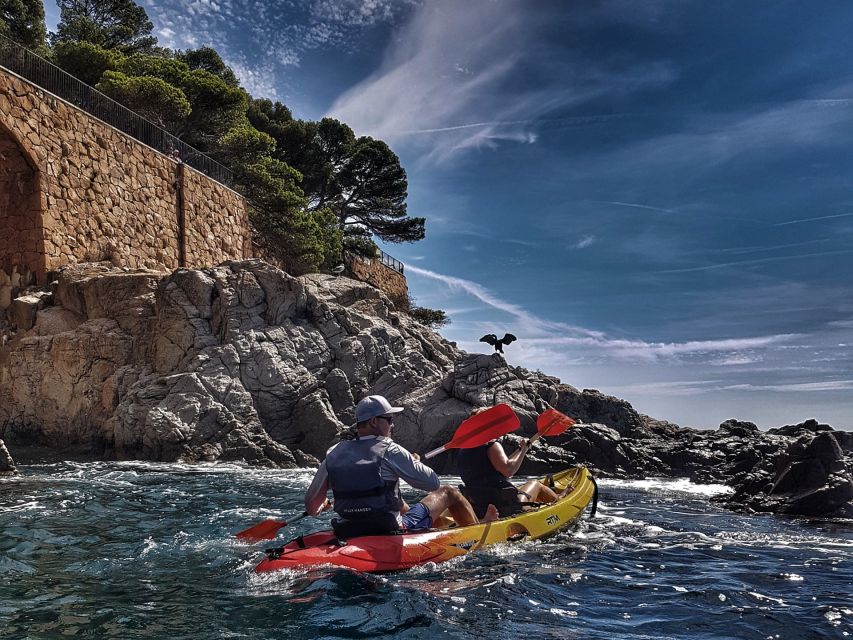 Barcelona: Costa Brava Tour with Kayak & Lagoon Snorkeling - Sea kayaking among sand-rock coves and cliff lines