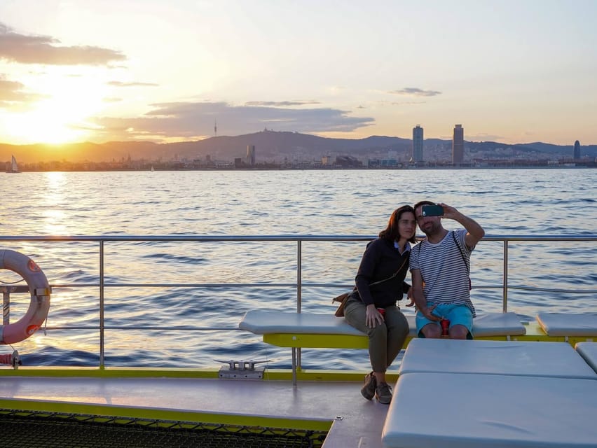 Barcelona: Daytime or Sunset Catamaran Cruise with Music - Drinks and snacks: what $15 gets you, and what costs extra