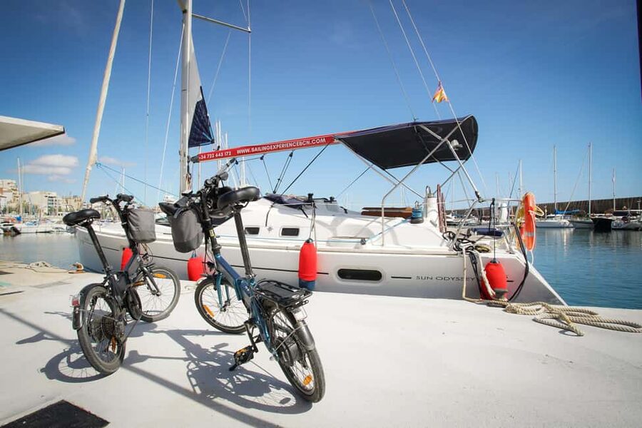 Barcelona: E-Bike, Montjuic Cable Car,and Sailing Experience - Cable car to the sky: Teleferic over Montjuic