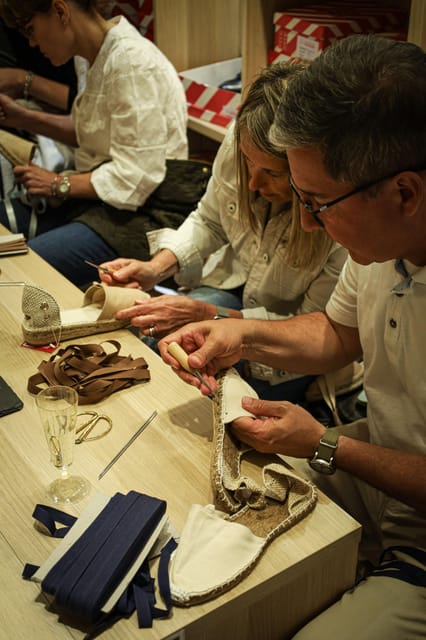 Barcelona: Espadrilles Shoe-Making Workshop - Designing your espadrilles: from laces to stitching choices