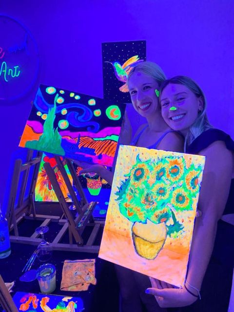 Barcelona: Fluorescent Paint and Wine Workshop - What You Take Home (And How to Plan for It)
