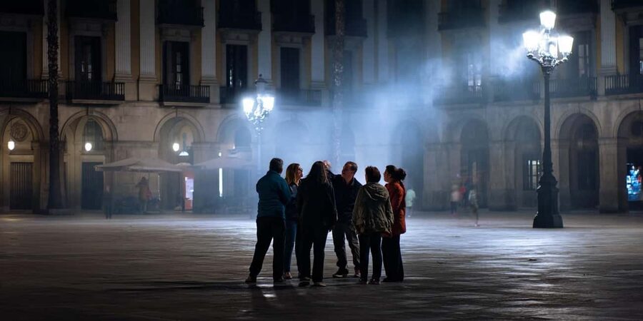 Barcelona: Ghosts of a Dark Past Walking Tour - Where you meet: Plaça de Catalunya, and the white umbrella cue