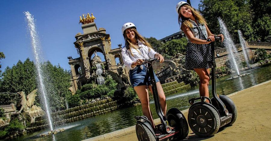Barcelona Guided Segway Tour - The Training Session, Helmet On, Confidence Off the Ground