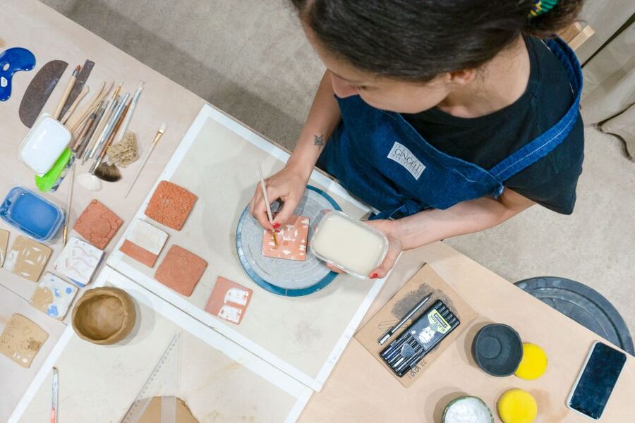Barcelona: Handmade Ceramic Tiles Workshop - AMACO Velvet Underglazes: where your design really comes alive