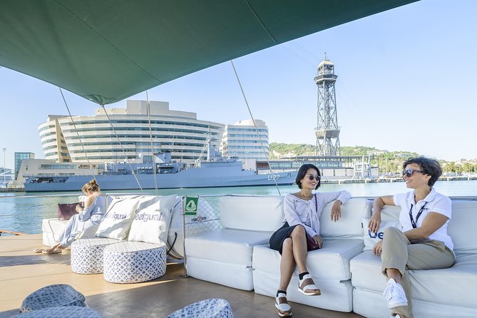 Barcelona Helicopter, Sailboat & Old Town Private Walking Tour - Port Vell to the heliport: the boat transfer is part transport, part stage setting