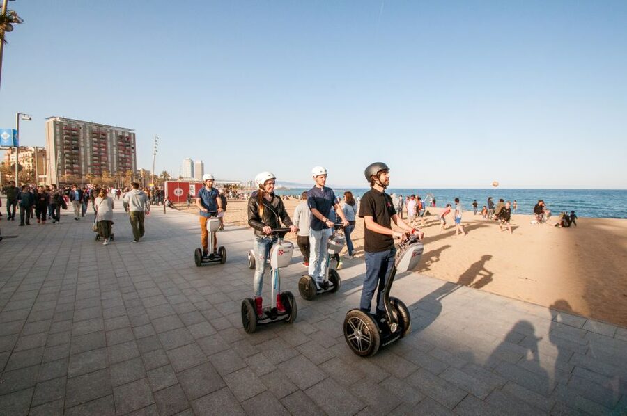 Barcelona Insiders Segway Tour 1.5h - Maremagnum, Barceloneta, and Port Olimpic for that waterfront payoff