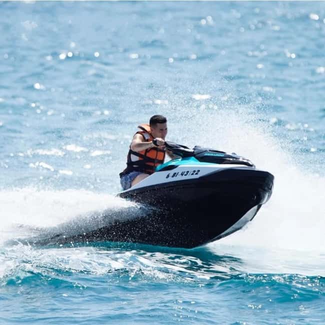 Barcelona: Jet Ski Ride 1 or 2 People w/ Instructor Included - Your Jet Ski Setup: one machine, up to 2 people, driver swaps