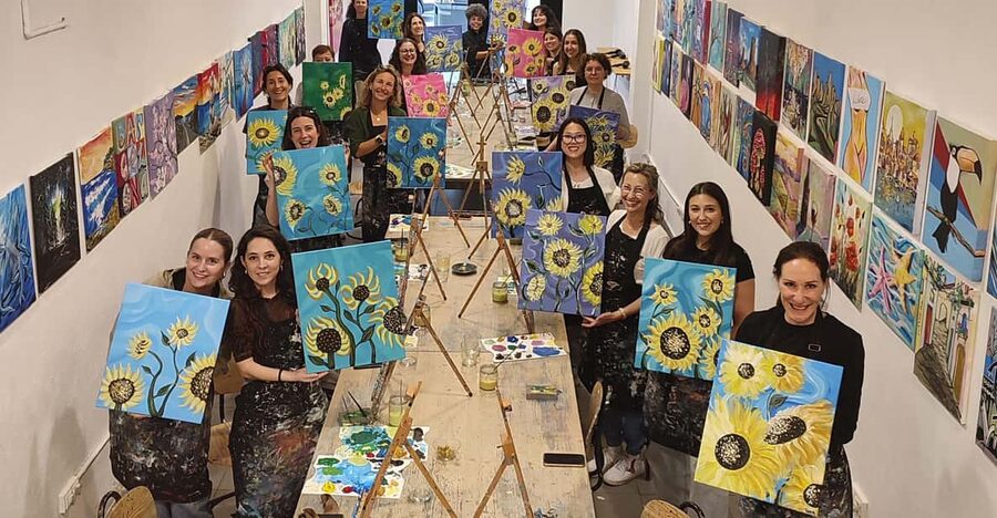 Barcelona: Learn to paint, sip wine, enjoy snacks & music - Price and value: what $50 gets you for 3 hours