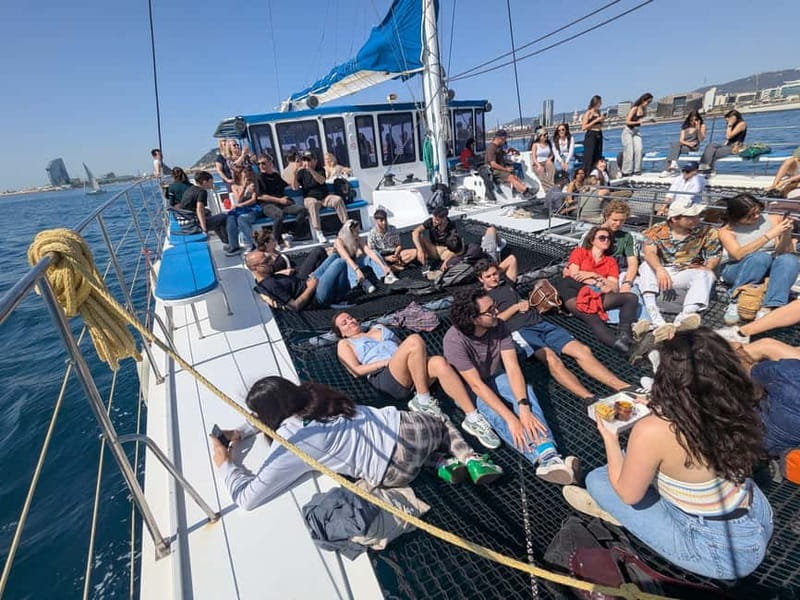 Barcelona: Luxury Catamaran Sunset Cruise - The sailing segment: skyline views, music, and an easy pace