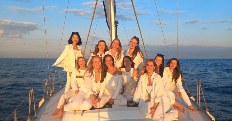 Barcelona: Luxury Private Yacht Daytime Cruise - Welcome cava, snacks, blankets, and the Bluetooth music factor