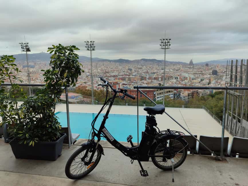 Barcelona: Montjuïc e-bike Adventure with Views and Castle - The terrace break: choose your own cava, coffee, or tapas