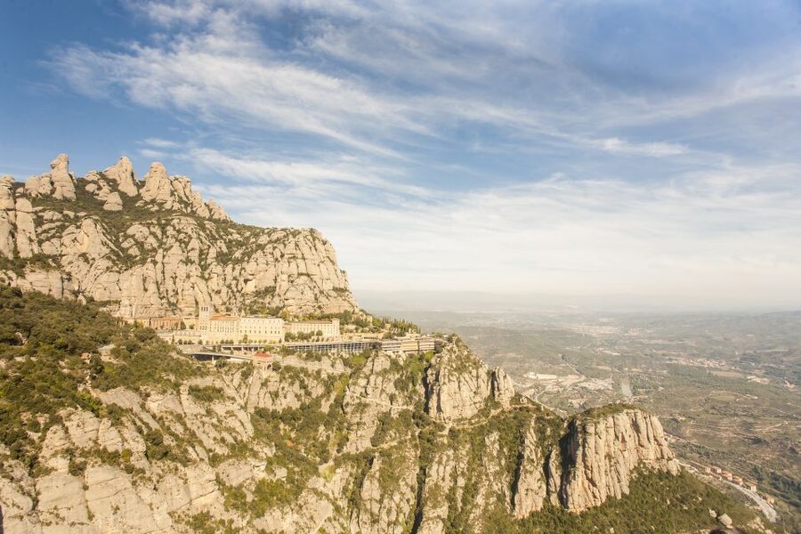 Barcelona: Montserrat with Winery Visit and Farmhouse Lunch - Pares Balta winery visit: organic farming, underground cellars, Cava tasting