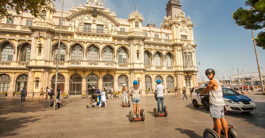 Barcelona: Old Port and Gothic Quarter Guided Segway Tour - Gothic Quarter quick hits: Roman Wall vibes and cathedral area streets