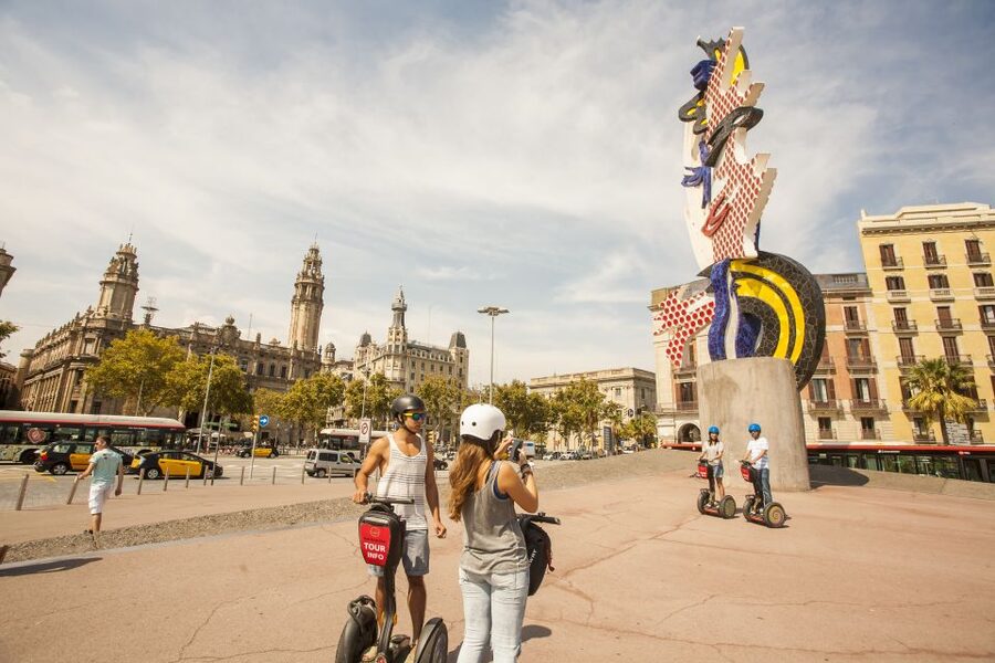 Barcelona: Old Port and Gothic Quarter Guided Segway Tour - Starting at Carrer del Correu Vell, getting comfortable fast