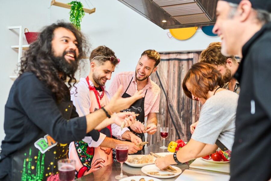 Barcelona: Paella Cooking Class with Market Visit and More - Back in the Kitchen: Sofrito, Rice, and Chasing the Socarrat
