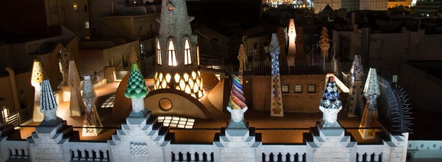 Barcelona: Palau Güell by Gaudí Entrance Ticket - Rooftop terrace, whimsical chimneys, and city views that change fast