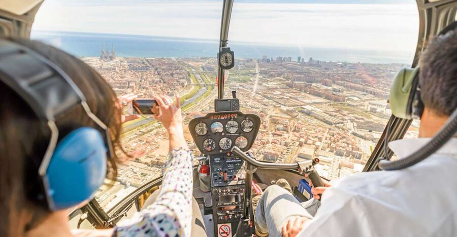Barcelona: Panoramic Helicopter Flight & Boat Transfer - How this 1 hour Barcelona helicopter flight actually feels