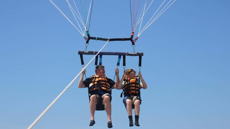 Barcelona: Parasailing with panoramic views over the sea - What You Really See From Above Barcelona