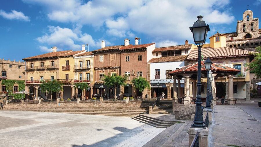 Barcelona: Poble Espanyol Entry Ticket - Family-friendly details: giant slides and a kids area