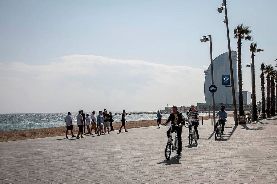 Barcelona: Private 5 Neighborhoods Tour by Electric Bike - Rambla del Raval, a calmer ride on a more bohemian street