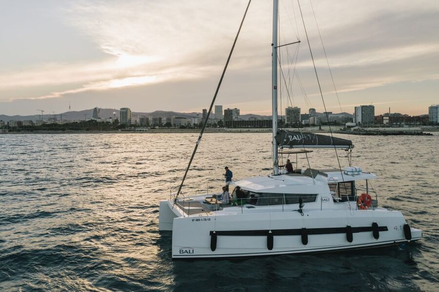 Barcelona: Private Catamaran Sailing with Drinks and Snacks - Private catamaran in Port Olimpic, built for your group size