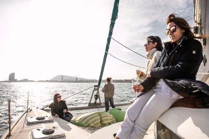 Barcelona Private Catamaran, Snacks and Cava, Sunset Option - Boarding at Marina Vela, where the city feels close