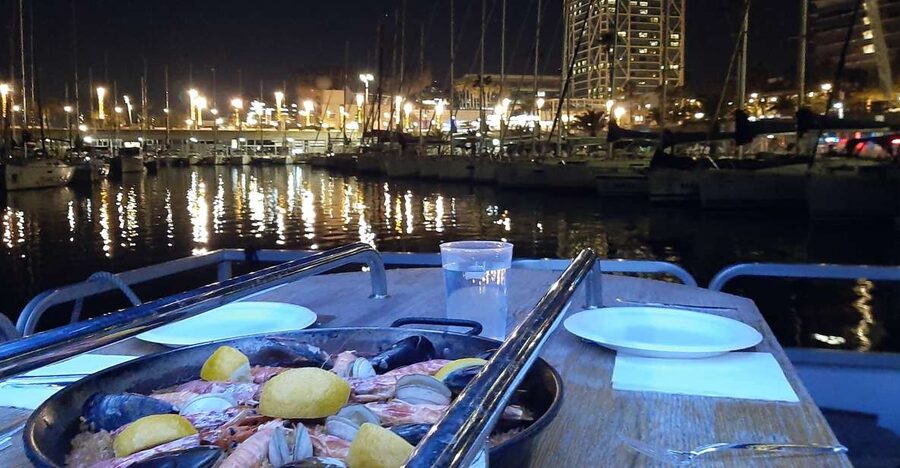 Barcelona: Private Evening Cruise with Dinner and Drinks - The dinner and drinks setup: included, then optionally upgraded