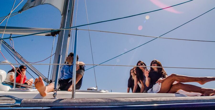 Barcelona: Private Luxury Sailing Tour - Cruising past El Peix d’Or and Torre Mapfre