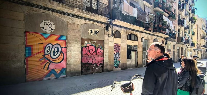 Barcelona | Private StreetArt Bike Tour - What you actually learn: reading murals without turning it into homework