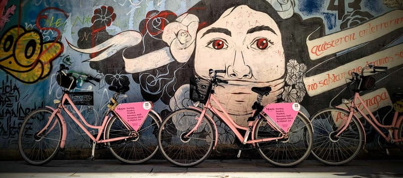 Barcelona | Private StreetArt Bike Tour - Meeting at C/ dels Tallers 45, then getting comfortable fast